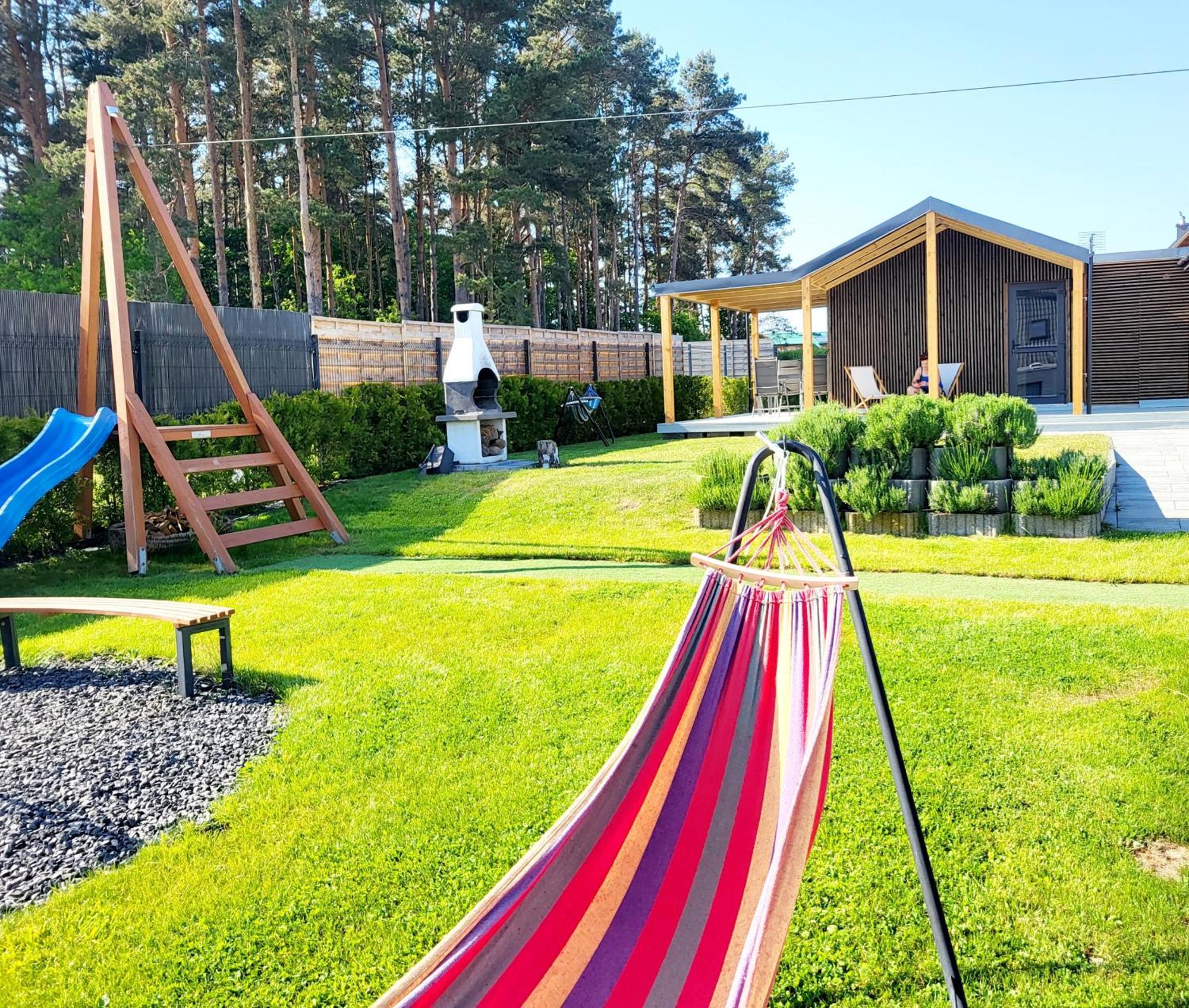 Domek wakacyjny, nad morzem z balią, Lawendowe Wzgórze, Karwieńskie Błoto Exterior foto